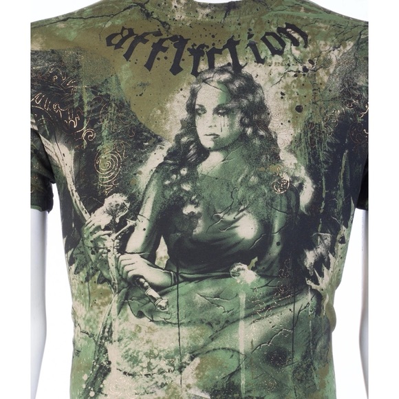 AFFLICTION Men's T-Shirt BLISS Short sleeve - Picture 5 of 8
